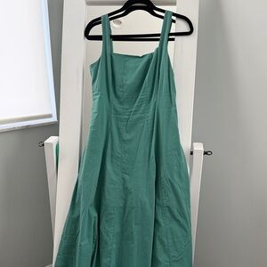 Abercrombie & Fitch Linen Teal Dress